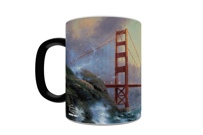 Morphing Mugs Thomas Kinkade - San Francisco - Golden Gate Bridge - California USA - One 11 oz Color Changing Heat Sensitive Ceramic Mug â€“ Image Revealed When HOT Liquid Is Added! - Image 4